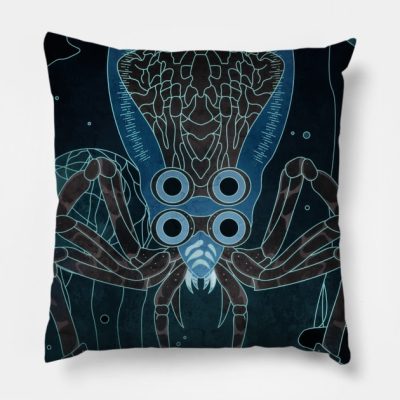 Crabsquid Throw Pillow Official Subnautica Merch