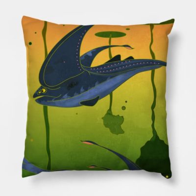 Glow Whale Leviathan Throw Pillow Official Subnautica Merch