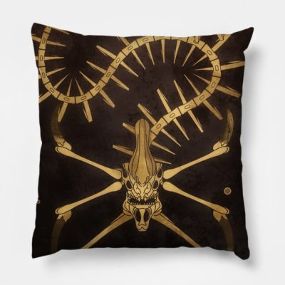 Reaper Skeleton Light Throw Pillow Official Subnautica Merch