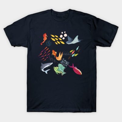 Cute Fish Under The Ocean T-Shirt Official Subnautica Merch