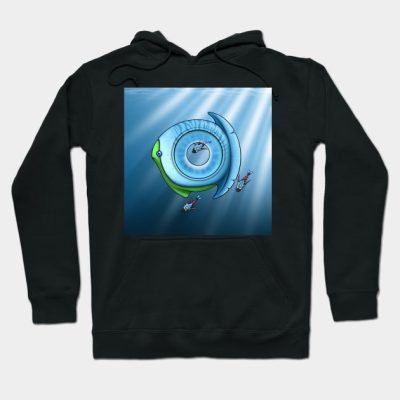 Titan Holefish With Background Hoodie Official Subnautica Merch