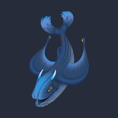 Glow Whale Tapestry Official Subnautica Merch