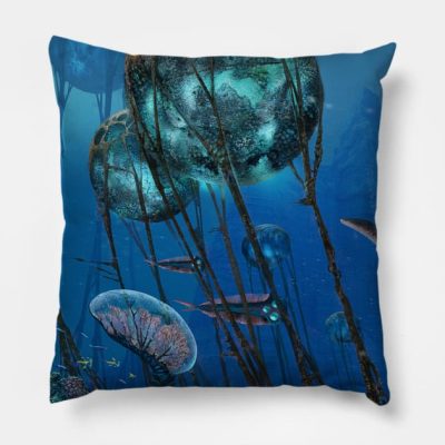 The Grand Reefs Throw Pillow Official Subnautica Merch