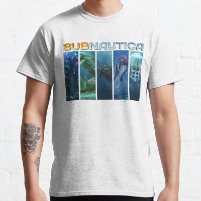 Funny Subnautica Design Arts Multiplayer Gamer Active T-Shirt Official Subnautica Merch